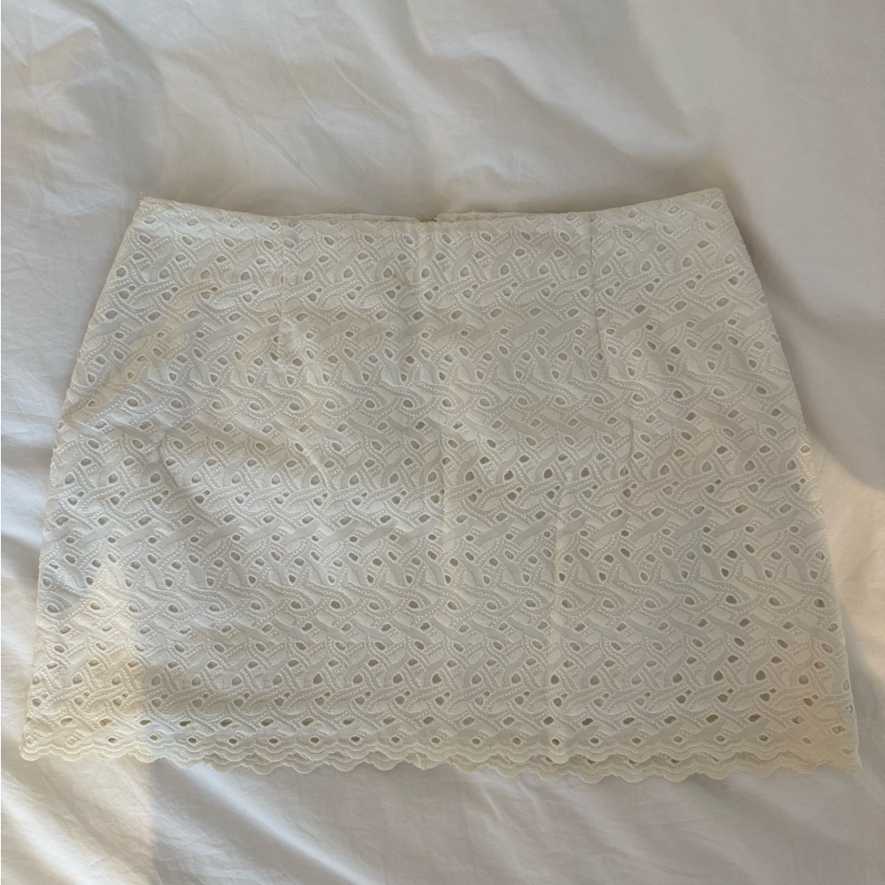 Lily Pulitzer Cream Eyelet Skirt